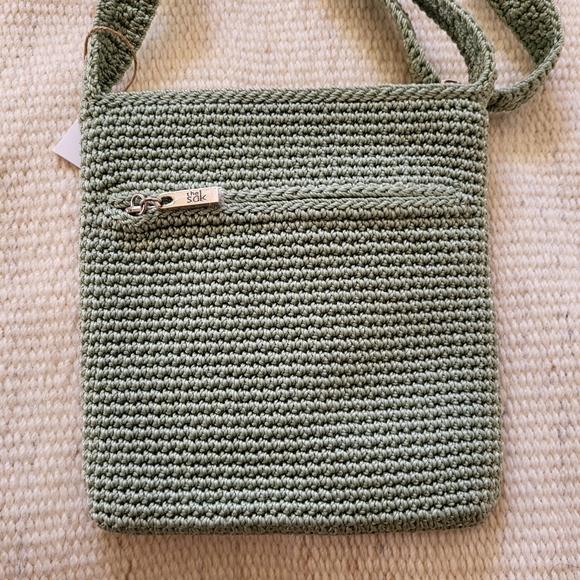 NWT The Sak Crochet Craze Rad Crossbody in Seafoam - Picture 6 of 12